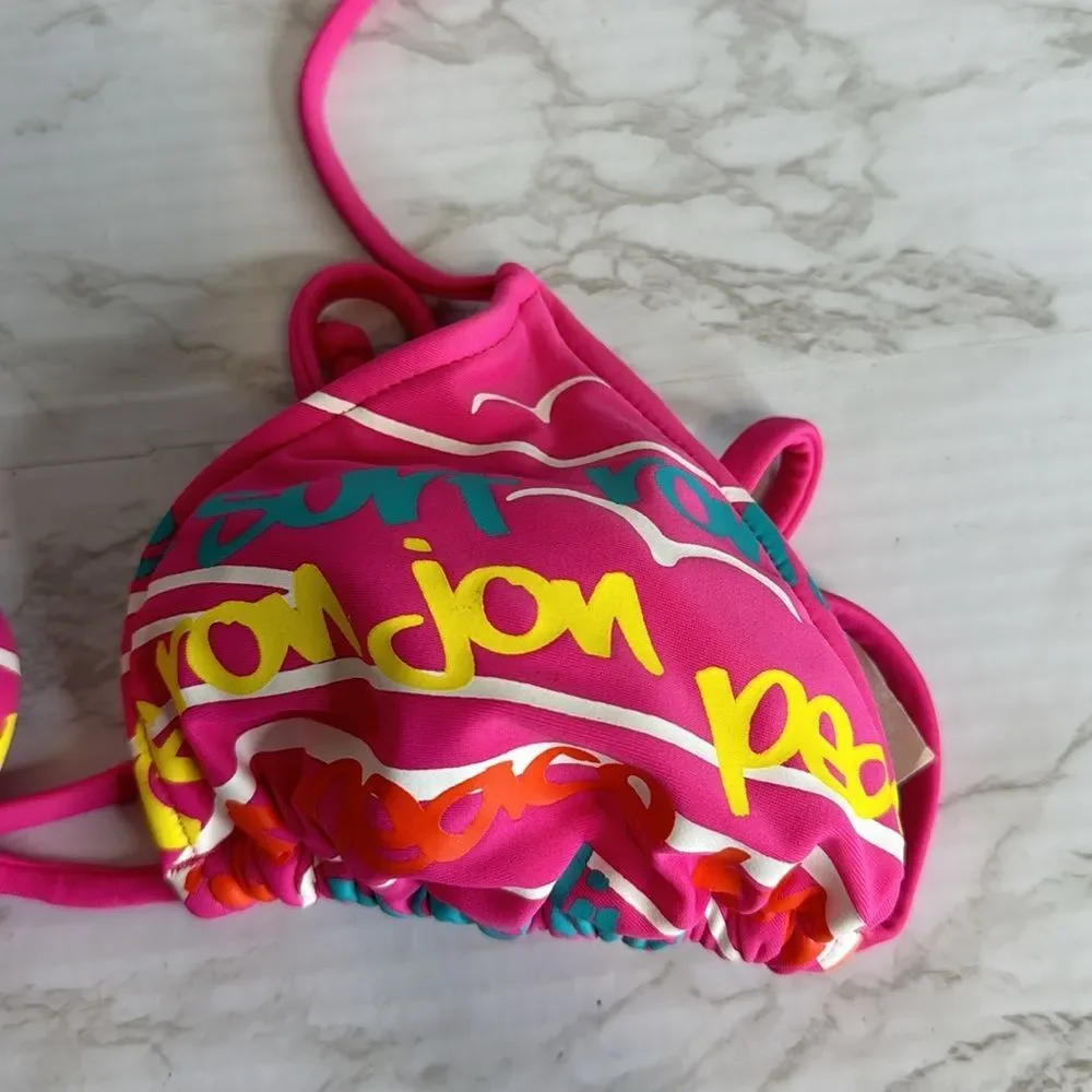 Y2K Ron Jon swim bikini top outdoors‎ swimming beach spring vacation